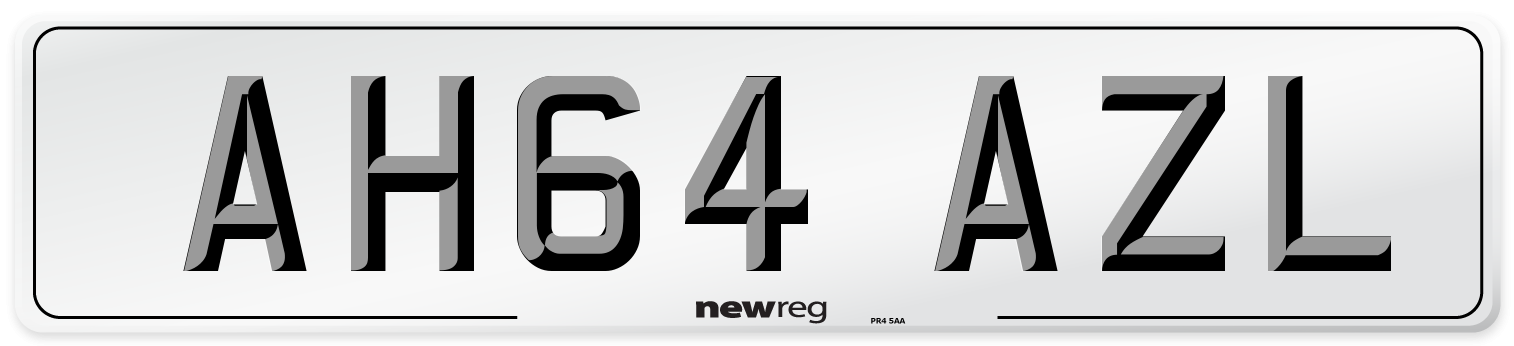 AH64 AZL Number Plate from New Reg
